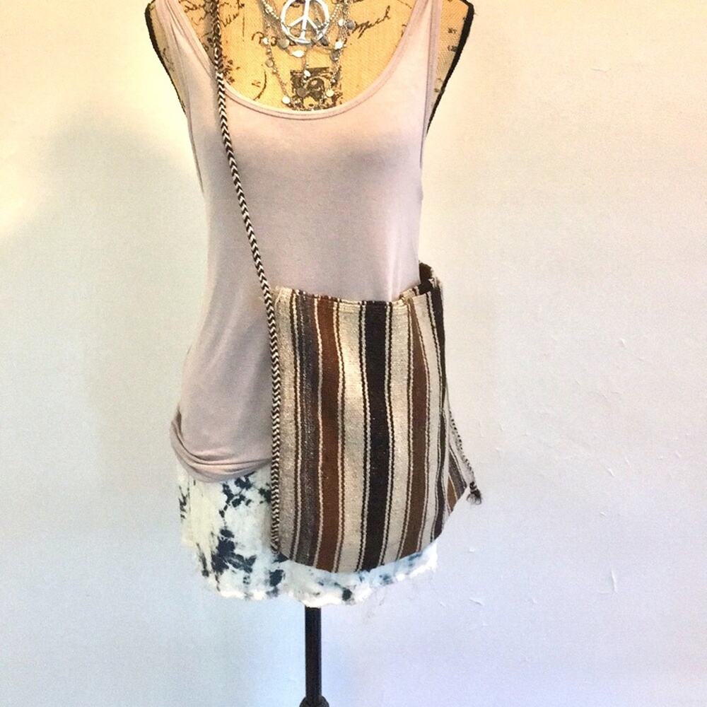 Boho hippie crossbody bag South America handmade